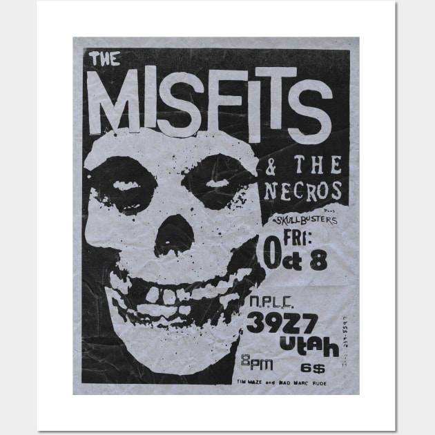 Misfits Punk Flyer Wall Art (Hi-Res) Wall Art by Punk Flyer Archive